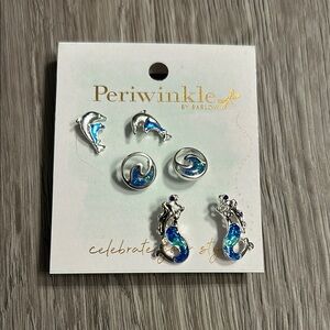 SALE🎈4/$10🎈NEW! Periwinkle by Barlow Ocean-Themed Earrings Set
